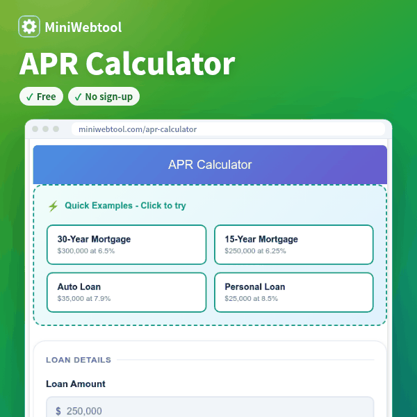 Annual Interest Rate To Apr Calculator
