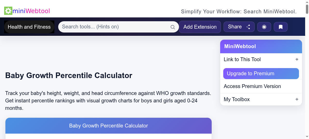 Baby Growth Percentile Calculator - WHO Growth Charts for Infants 0-24 ...