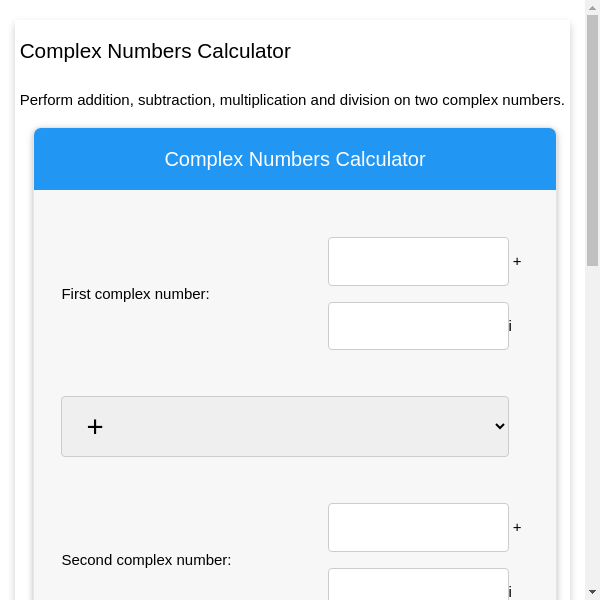 Complex number conversion calculator hotsell