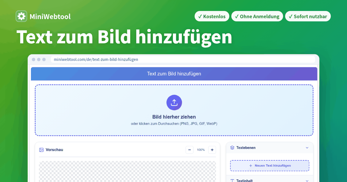Text zum Bild hinzufügen online - Kostenloser Foto-Text-Editor mit Effekten