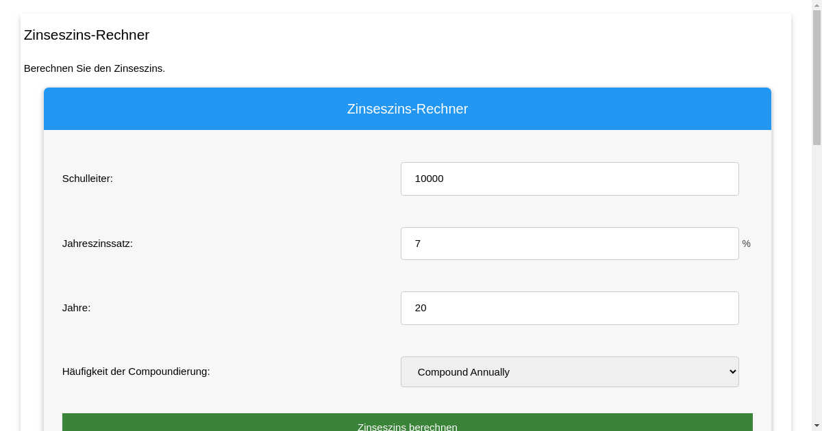ZinseszinsRechner