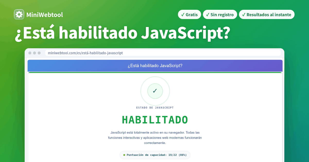¿Está habilitado JavaScript? - Detector de JavaScript del navegador y ...