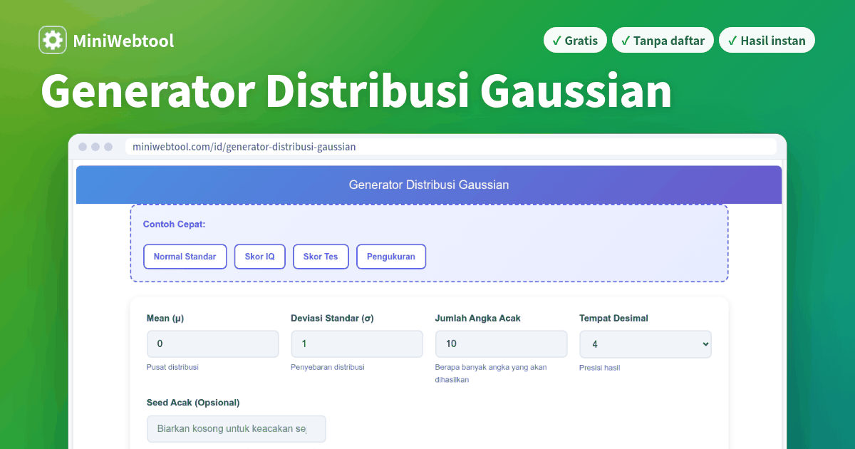 Generator Angka Generator Distribusi Gaussian - Generator Angka Acak Distribusi Normal ...