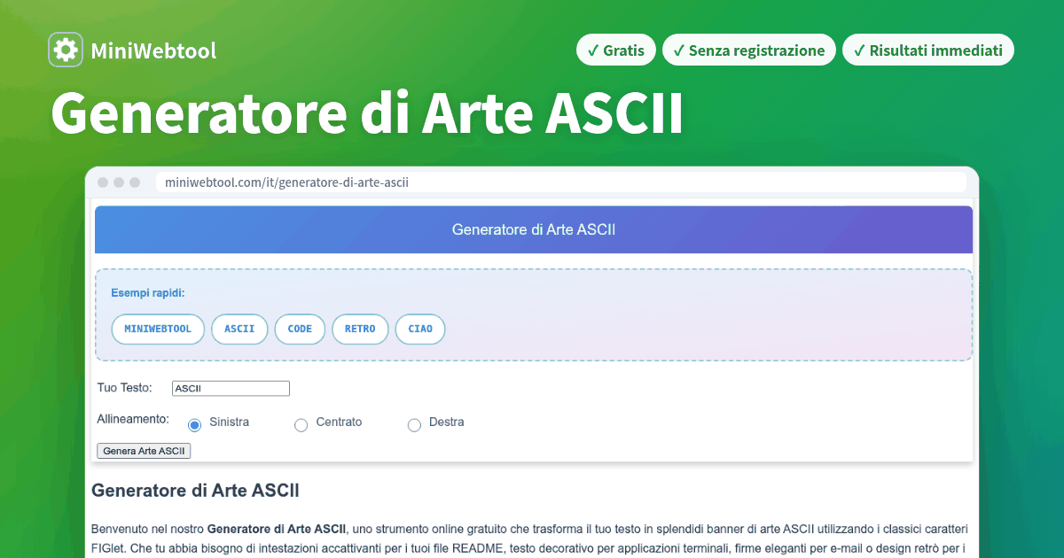 Testo Banner Generatore di Arte ASCII - Converti testo in banner di arte ASCII con ...